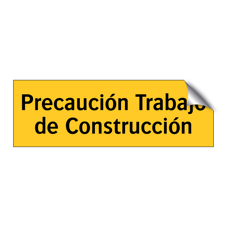 Precaución Trabajo de Construcción