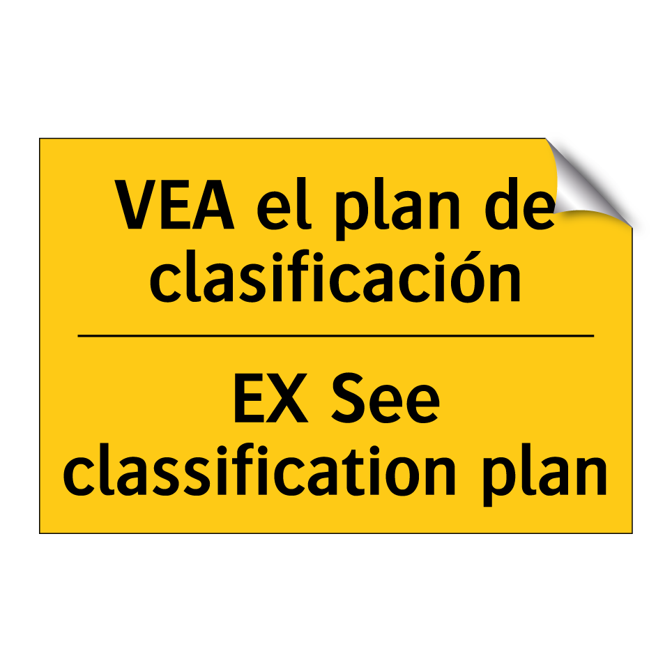 VEA el plan de clasificación - EX See classification plan