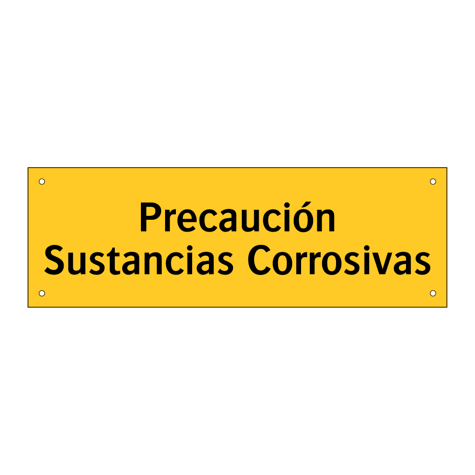 Precaución Sustancias Corrosivas