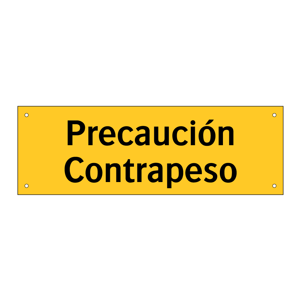 Precaución Contrapeso