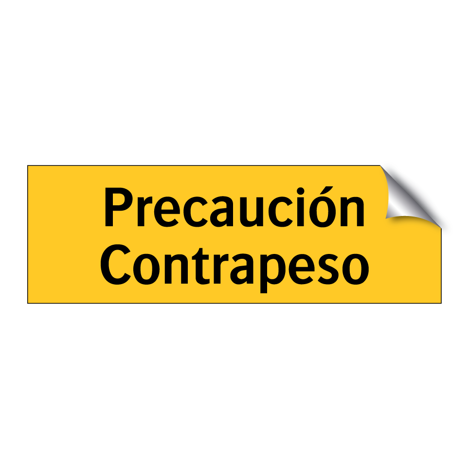 Precaución Contrapeso