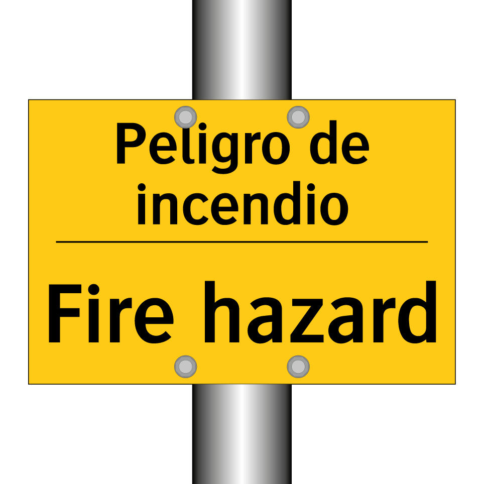 Peligro de incendio - Fire hazard
