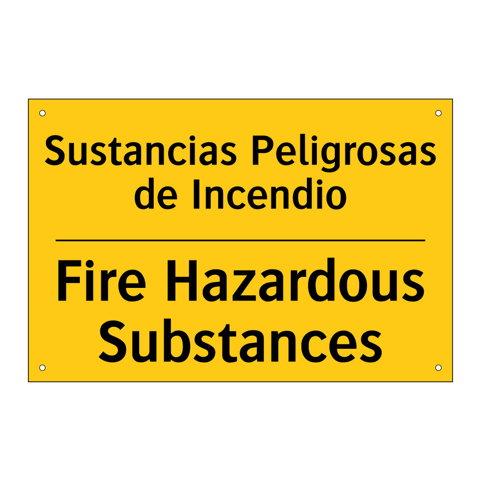 Sustancias Peligrosas de Incendio - Fire Hazardous Substances