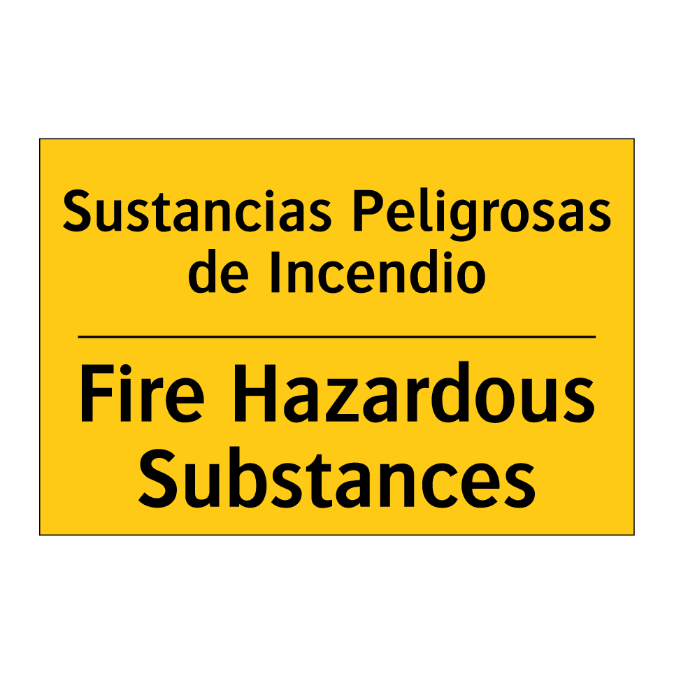 Sustancias Peligrosas de Incendio - Fire Hazardous Substances