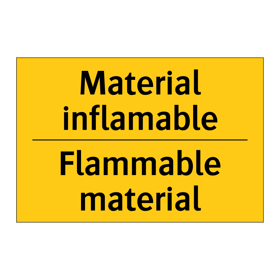 Material inflamable - Flammable material