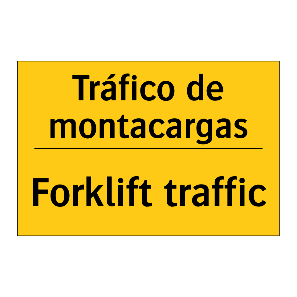 Tráfico de montacargas - Forklift traffic