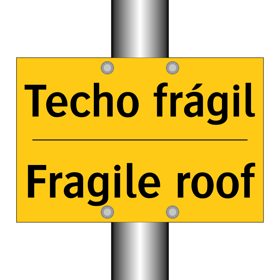 Techo frágil - Fragile roof