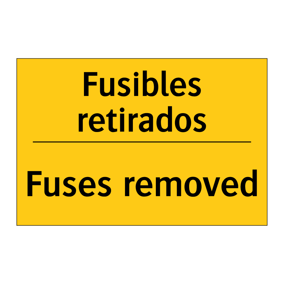 Fusibles retirados - Fuses removed