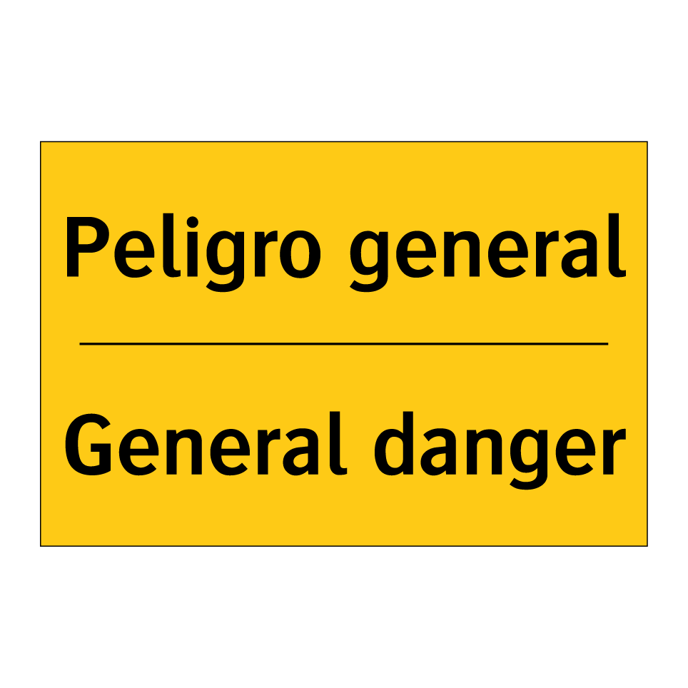Peligro general - General danger