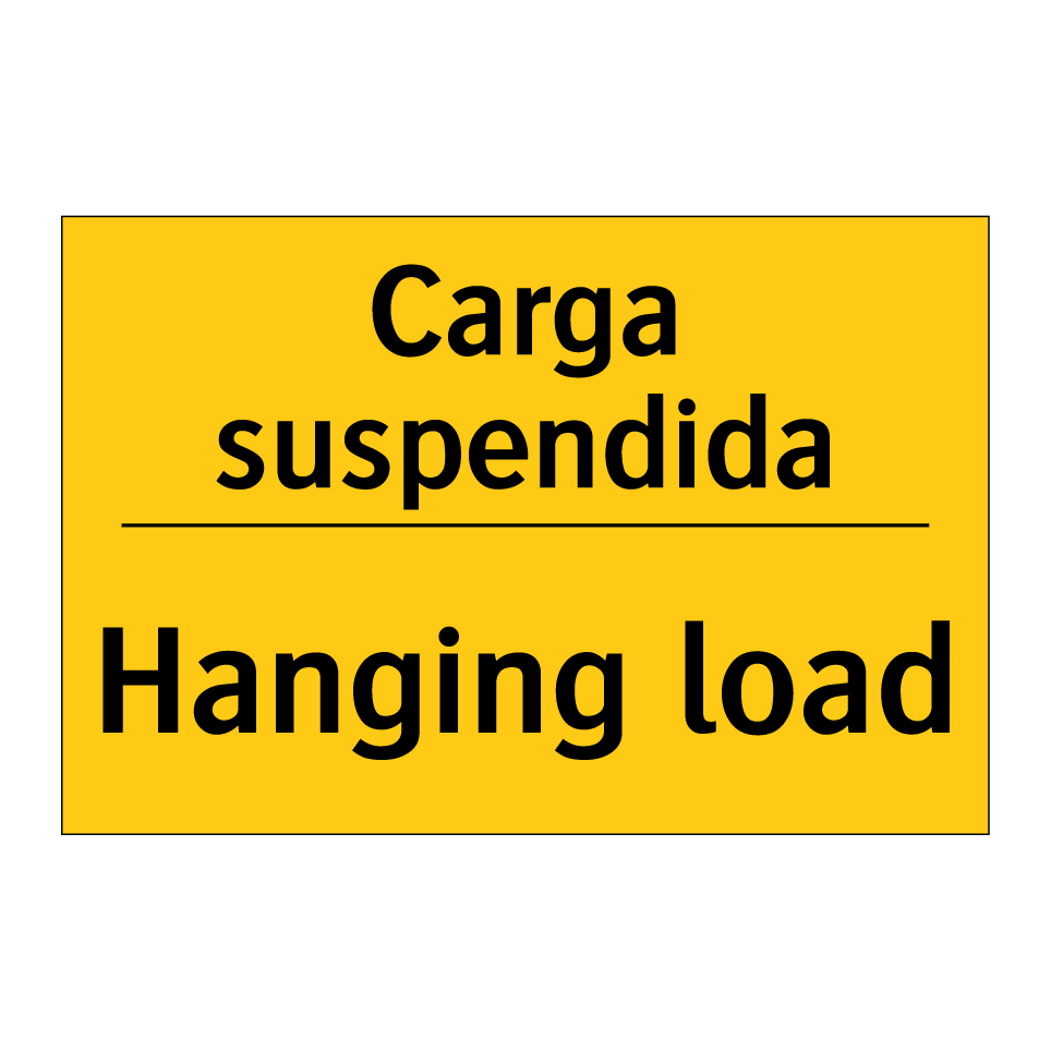 Carga suspendida - Hanging load