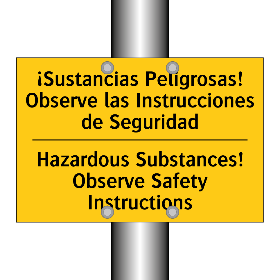 ¡Sustancias Peligrosas! Observe las Instrucciones de Seguridad - Hazardous Substances! Observe Safety Instructions