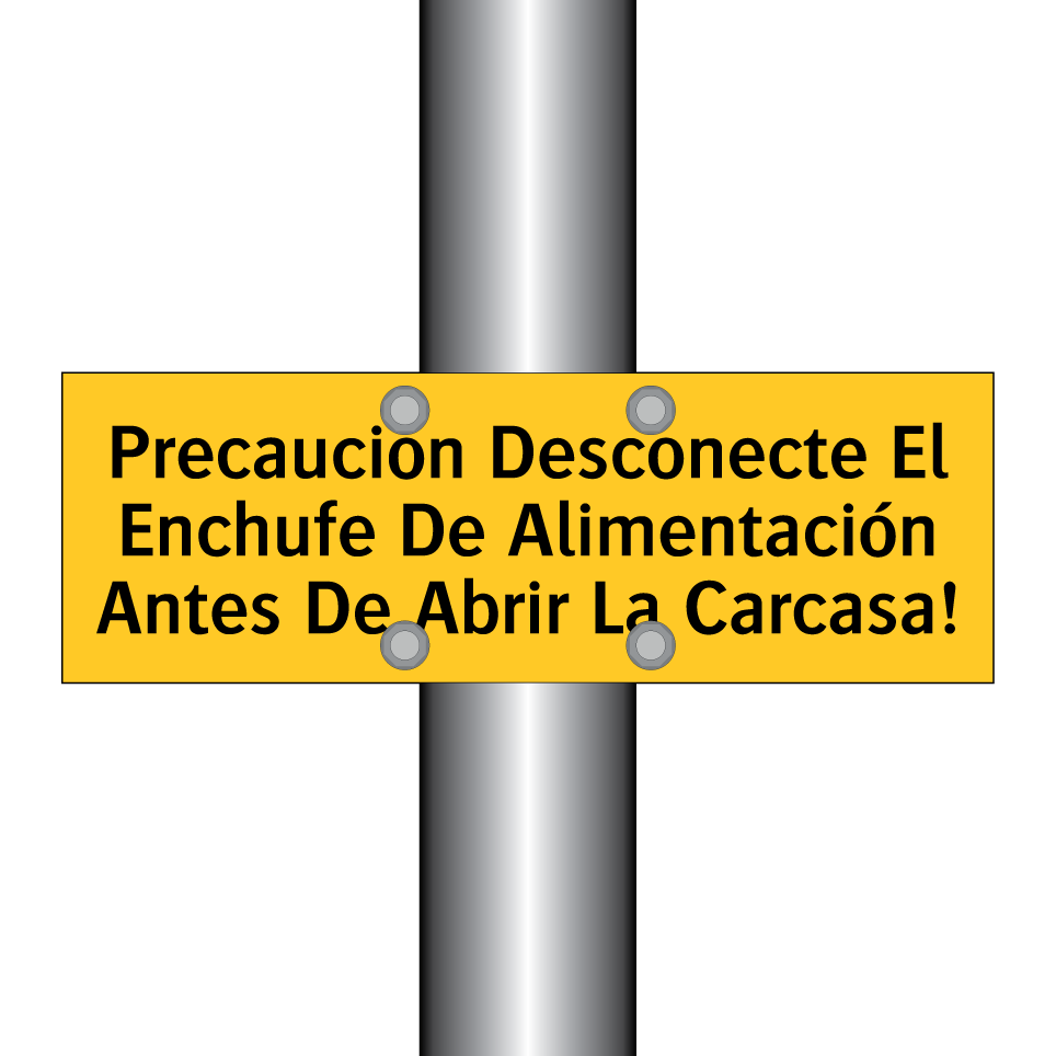 Precaución Desconecte El Enchufe De Alimentación Antes De Abrir La Carcasa!
