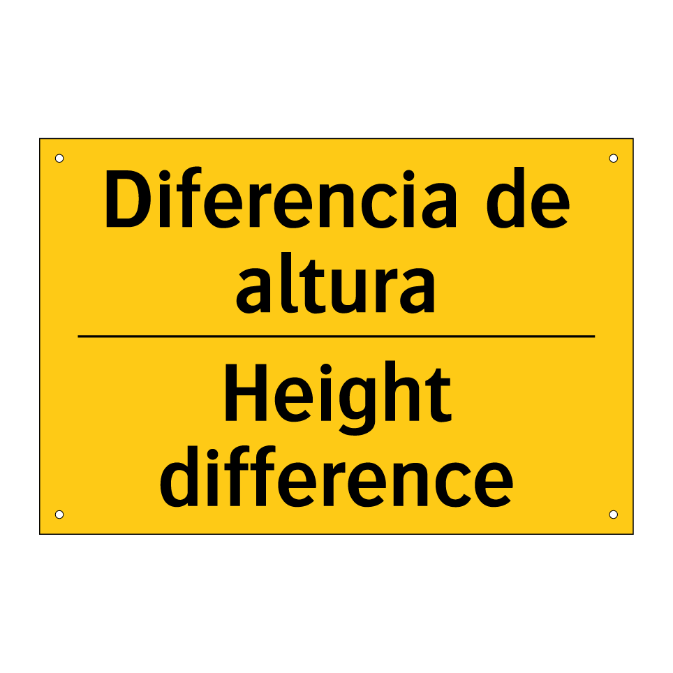 Diferencia de altura - Height difference
