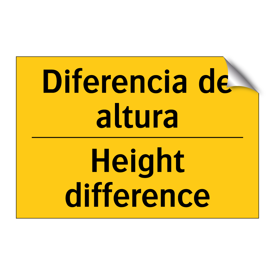 Diferencia de altura - Height difference