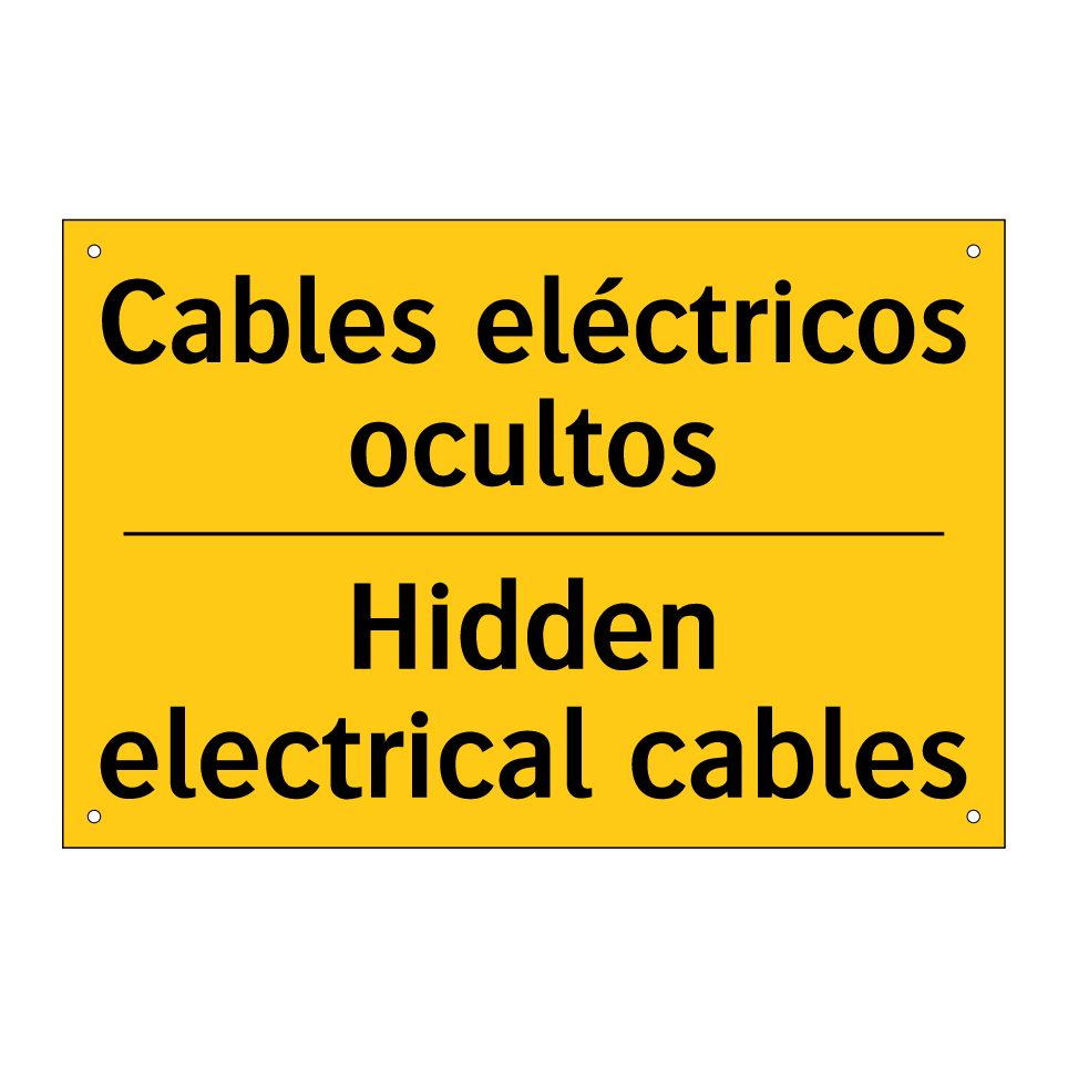 Cables eléctricos ocultos - Hidden electrical cables
