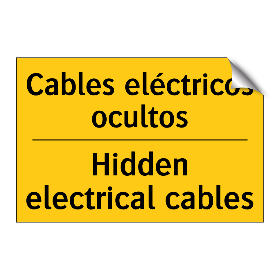 Cables eléctricos ocultos - Hidden electrical cables