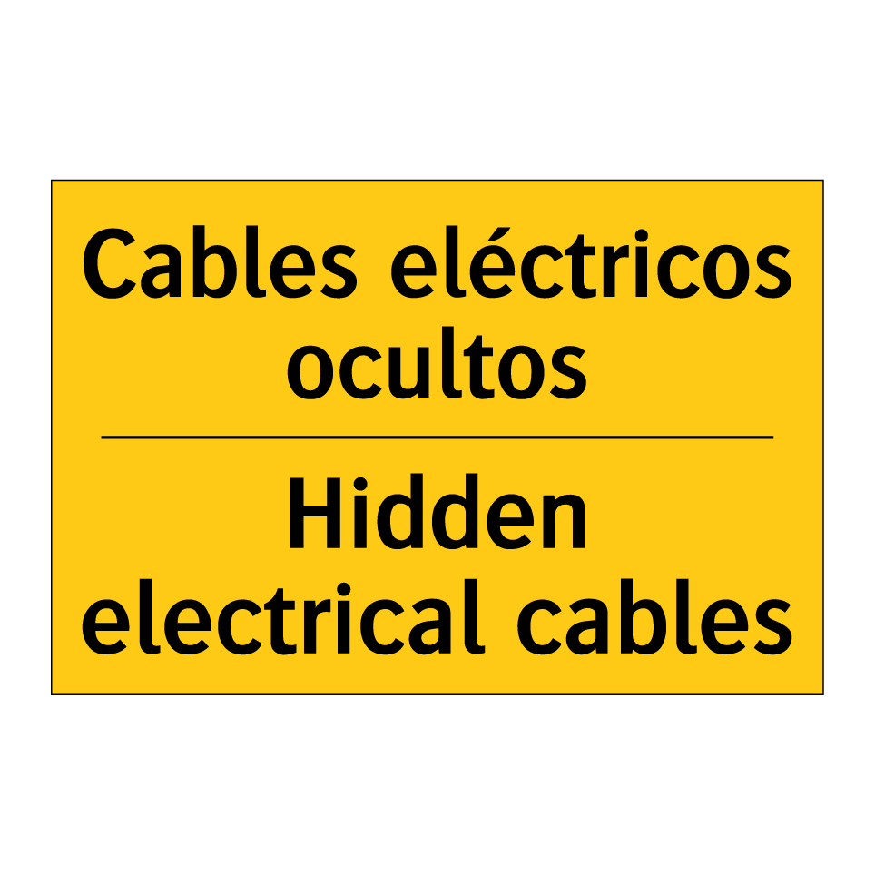 Cables eléctricos ocultos - Hidden electrical cables