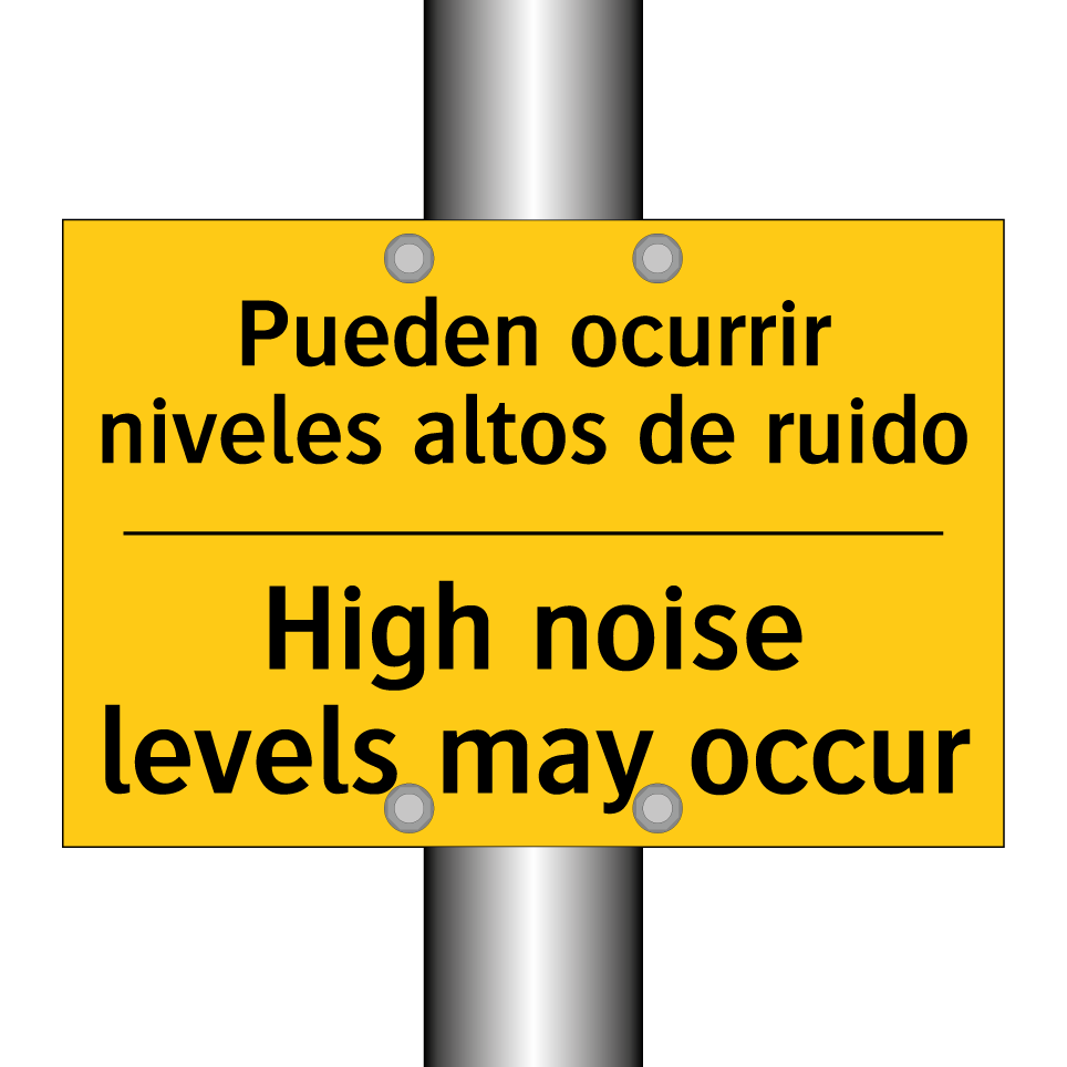 Pueden ocurrir niveles altos de ruido - High noise levels may occur