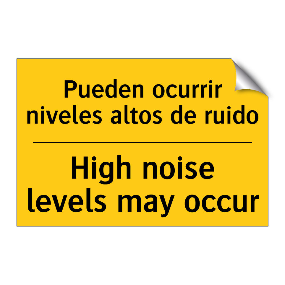 Pueden ocurrir niveles altos de ruido - High noise levels may occur