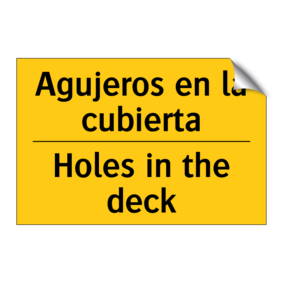Agujeros en la cubierta - Holes in the deck