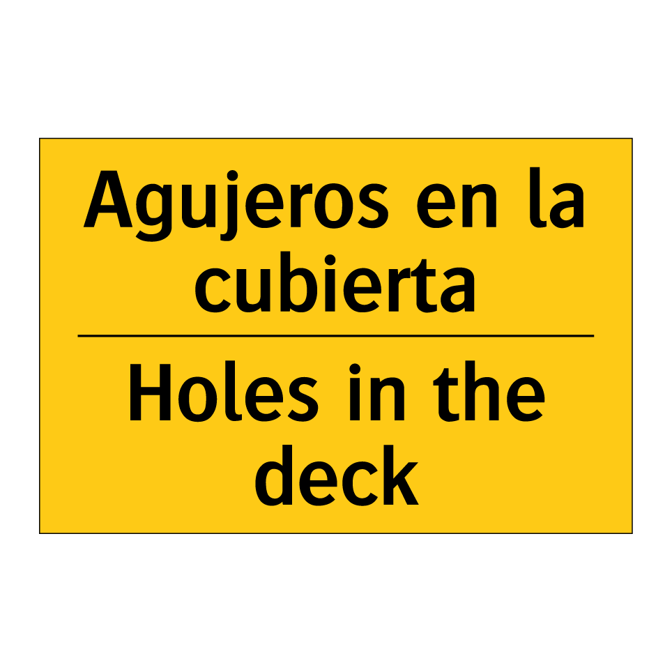 Agujeros en la cubierta - Holes in the deck