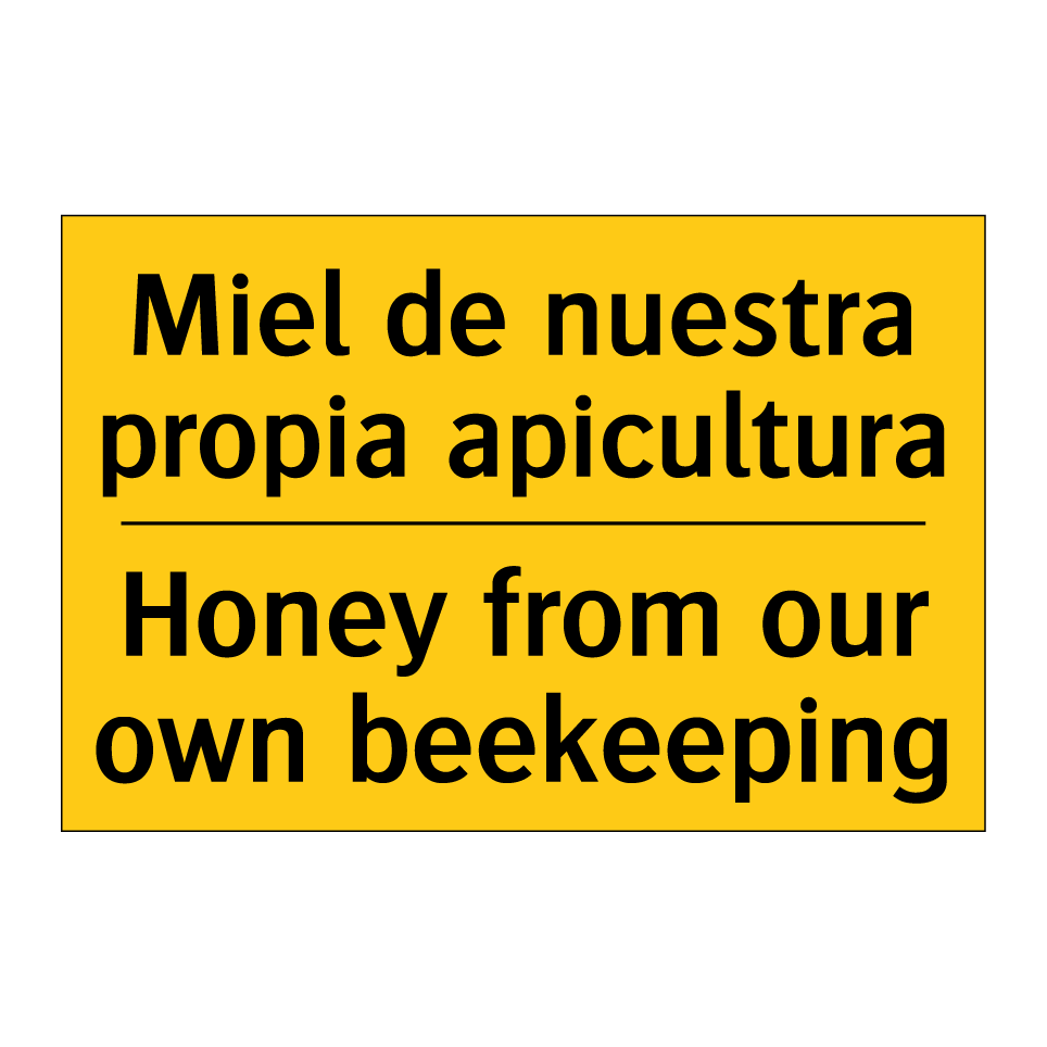 Miel de nuestra propia apicultura - Honey from our own beekeeping