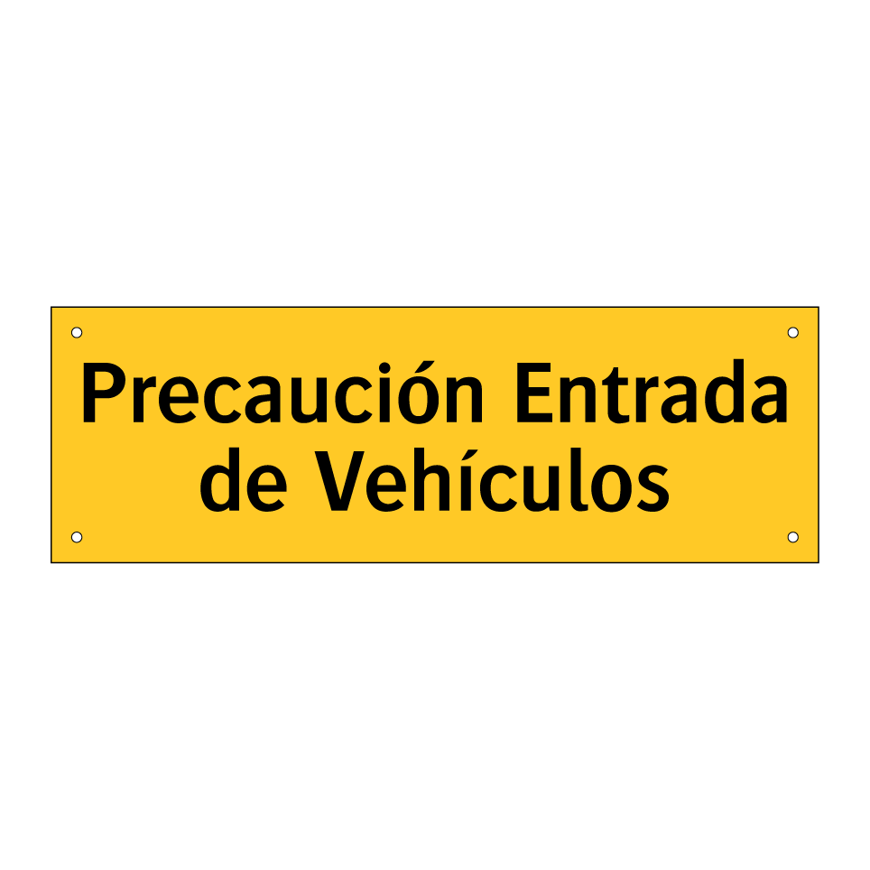 Precaución Entrada de Vehículos