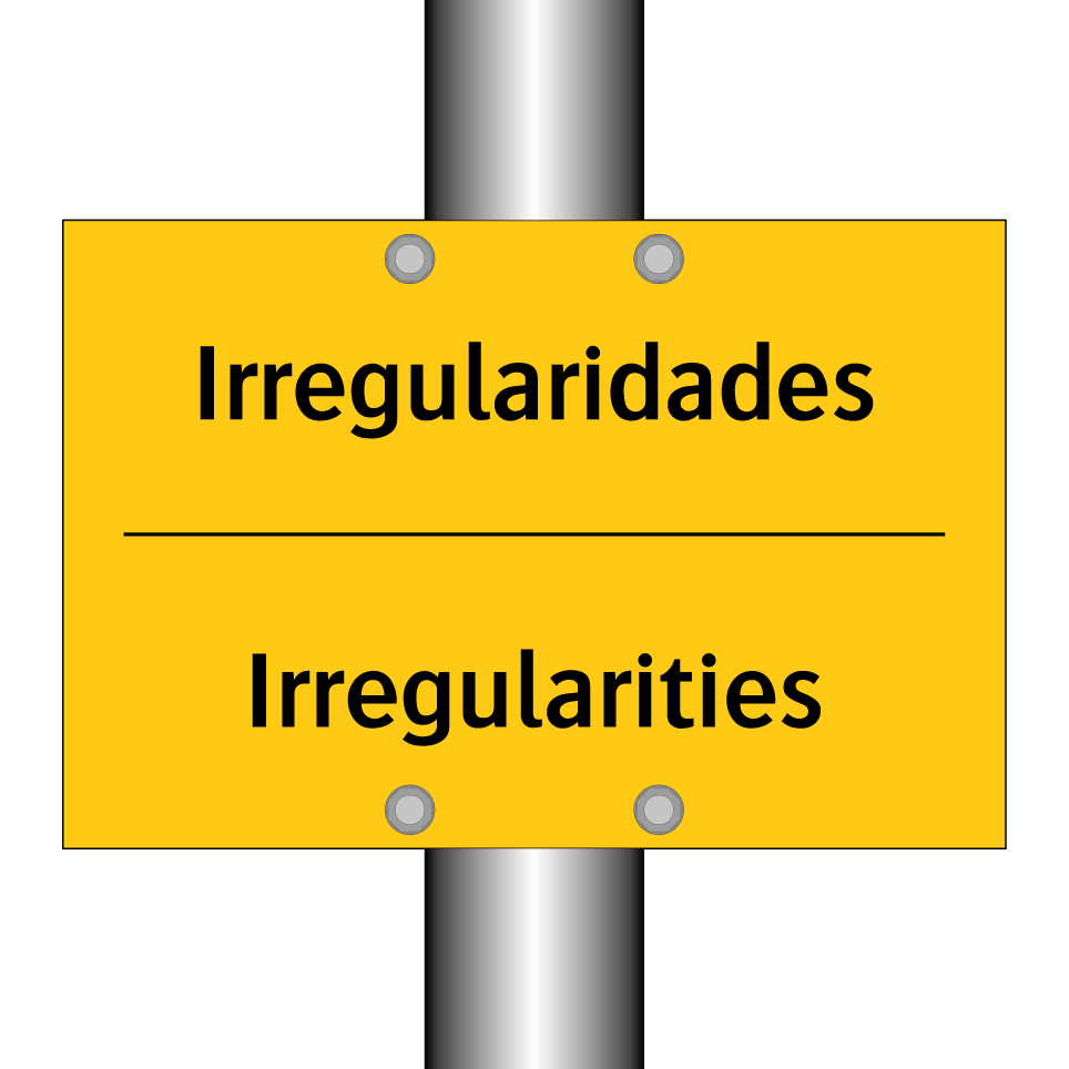 Irregularidades - Irregularities