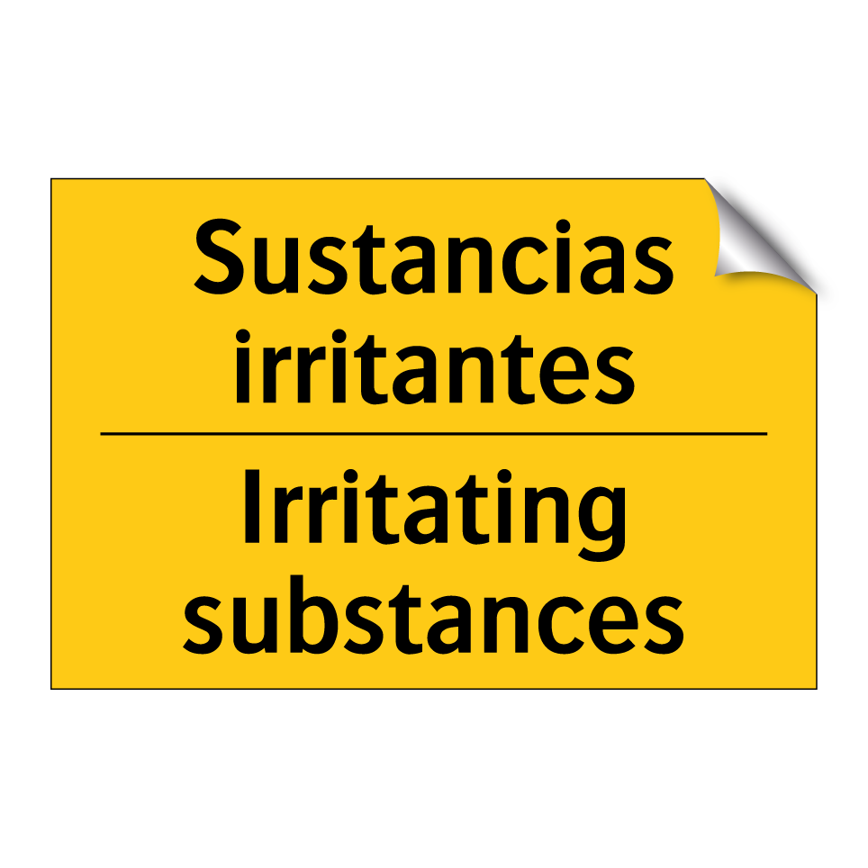 Sustancias irritantes - Irritating substances