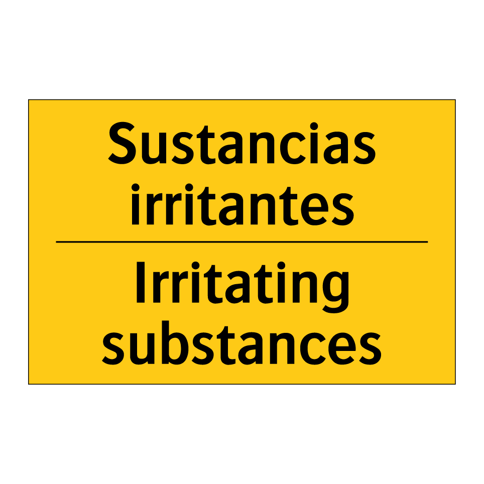 Sustancias irritantes - Irritating substances