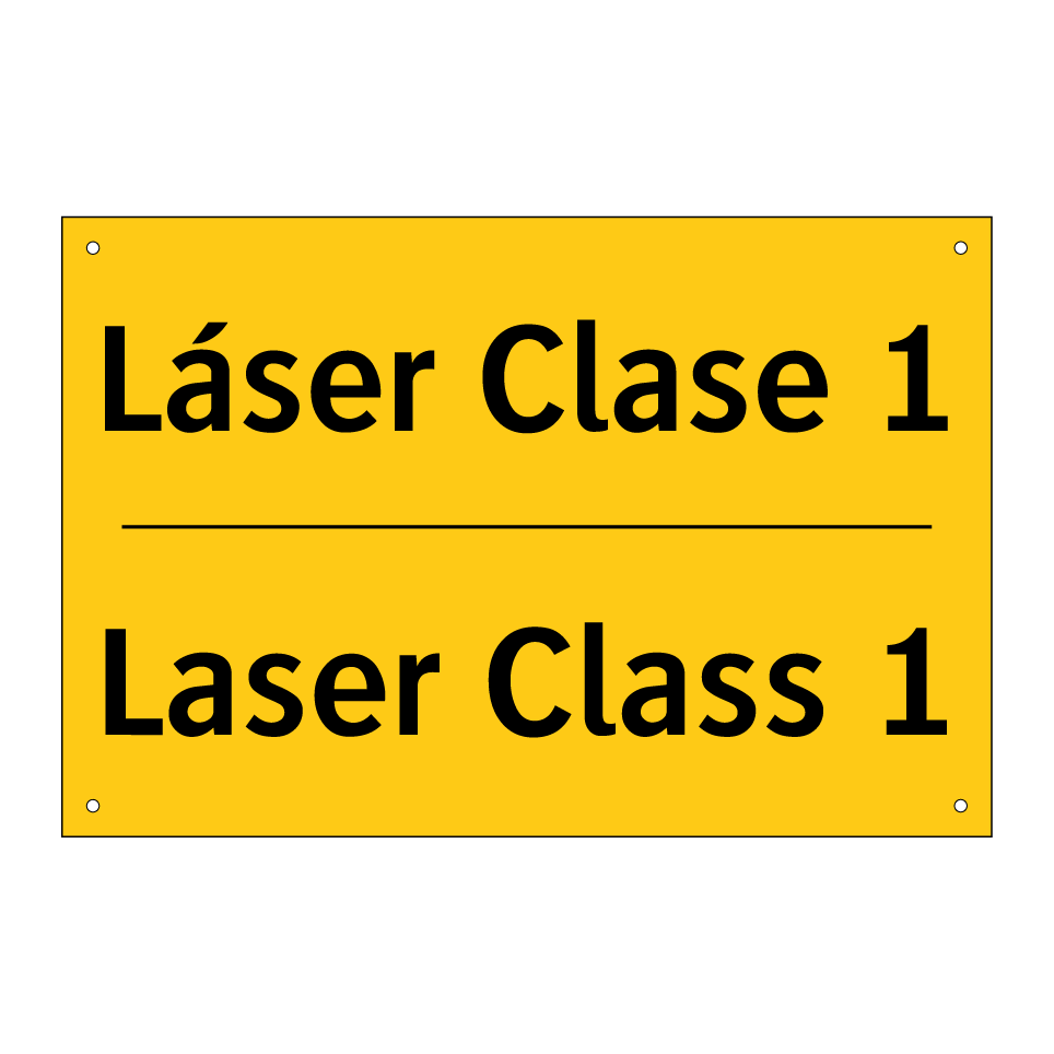 Láser Clase 1 - Laser Class 1