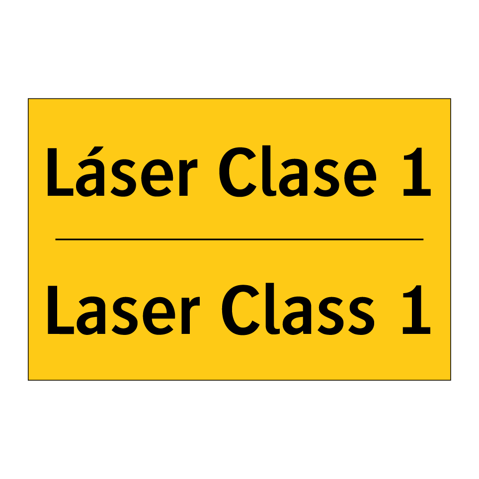 Láser Clase 1 - Laser Class 1