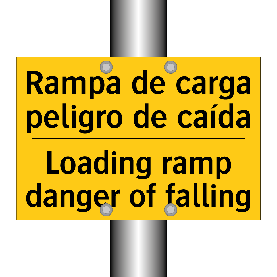 Rampa de carga peligro de caída - Loading ramp danger of falling