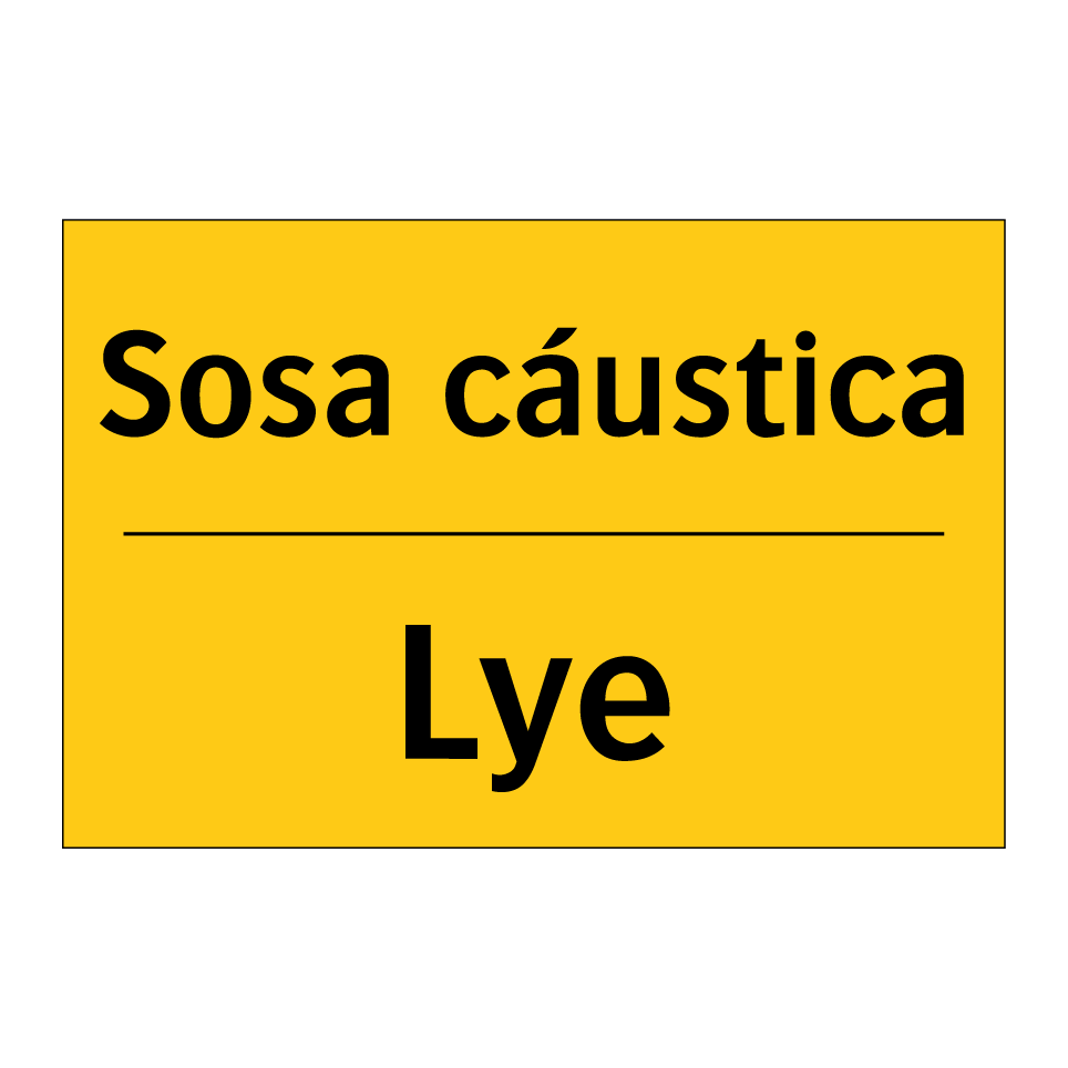 Sosa cáustica - Lye