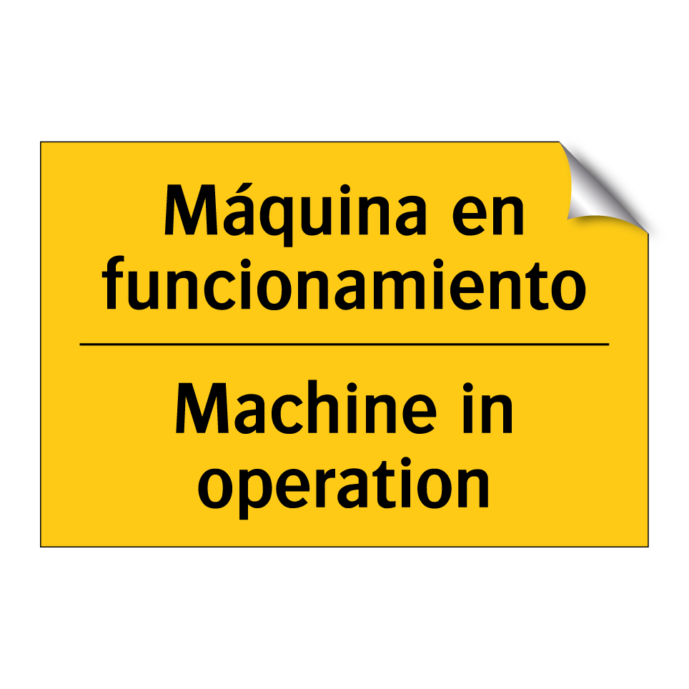 Máquina en funcionamiento - Machine in operation