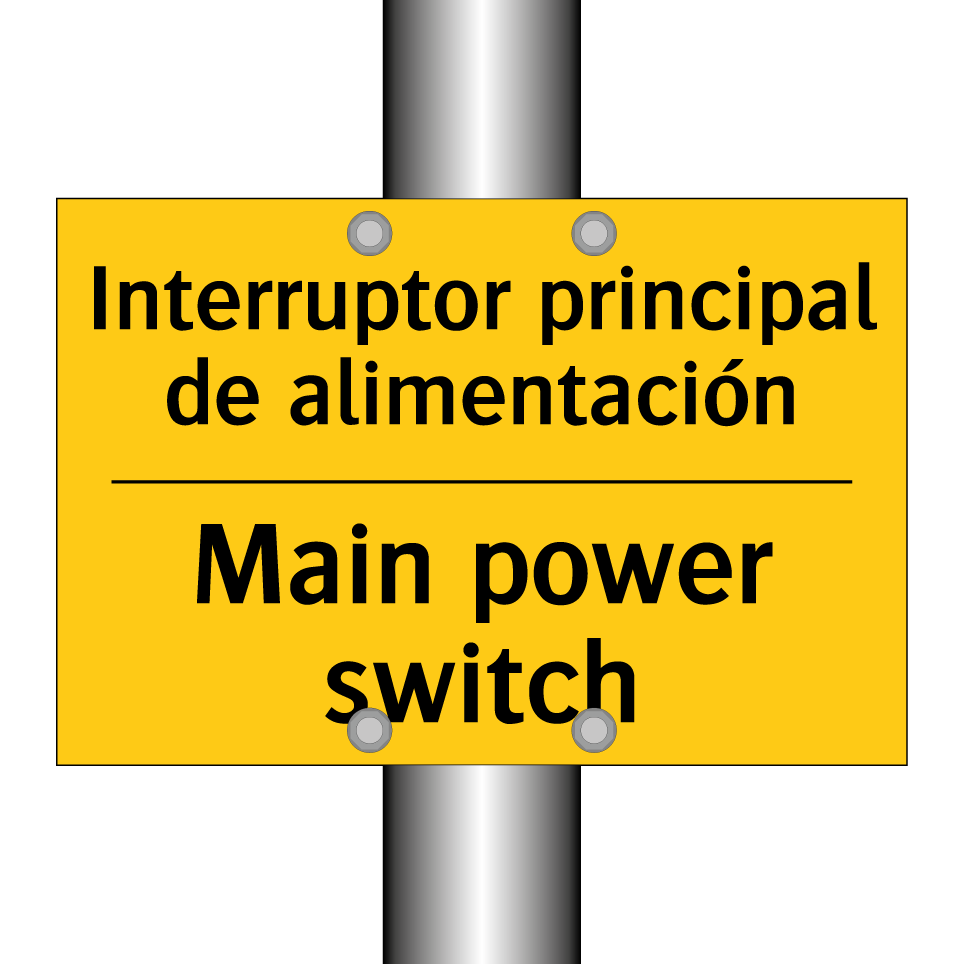 Interruptor principal de alimentación - Main power switch