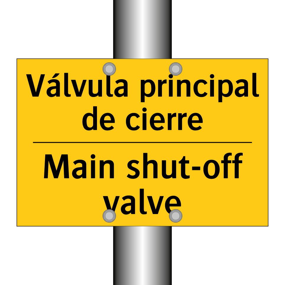 Válvula principal de cierre - Main shut-off valve