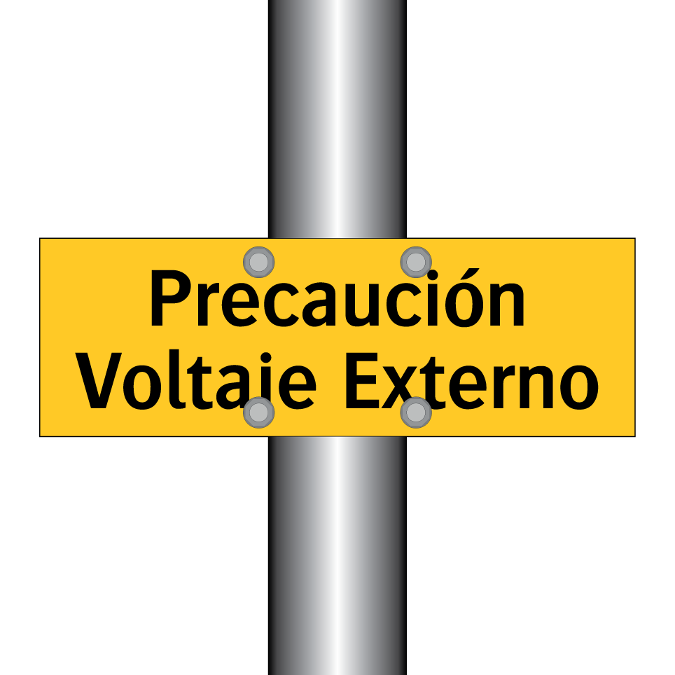 Precaución Voltaje Externo