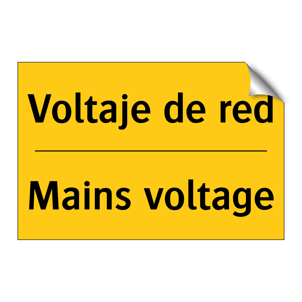 Voltaje de red - Mains voltage