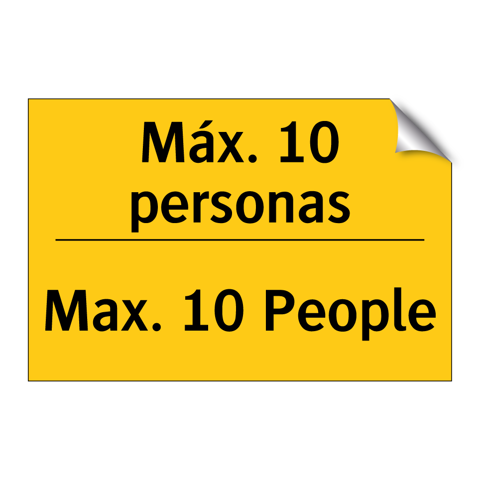 Máx. 10 personas - Max. 10 People