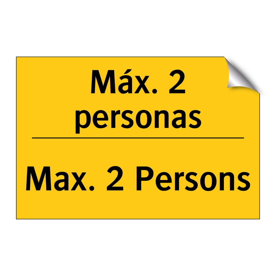 Máx. 2 personas - Max. 2 Persons