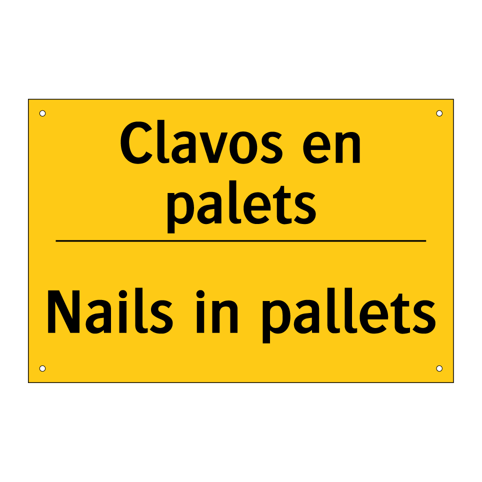 Clavos en palets - Nails in pallets