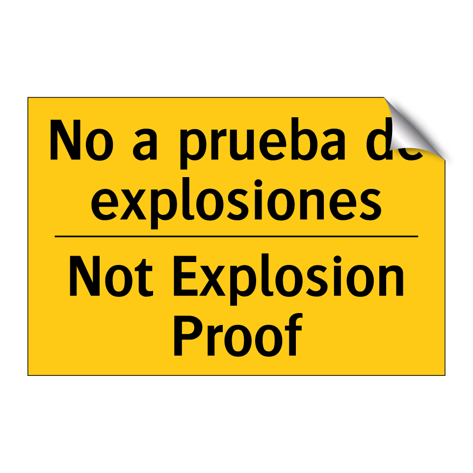 No a prueba de explosiones - Not Explosion Proof
