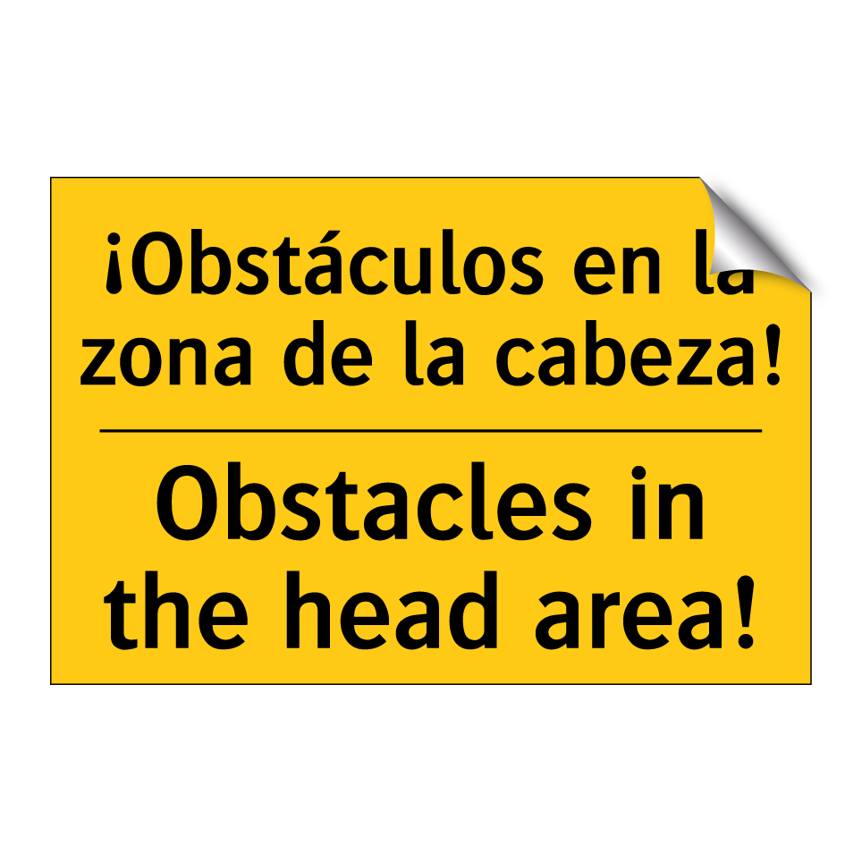 ¡Obstáculos en la zona de la cabeza! - Obstacles in the head area!