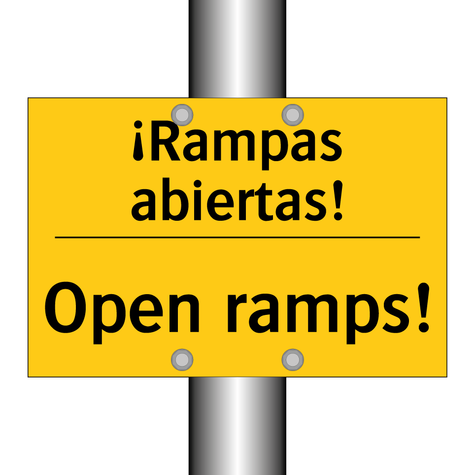 ¡Rampas abiertas! - Open ramps!