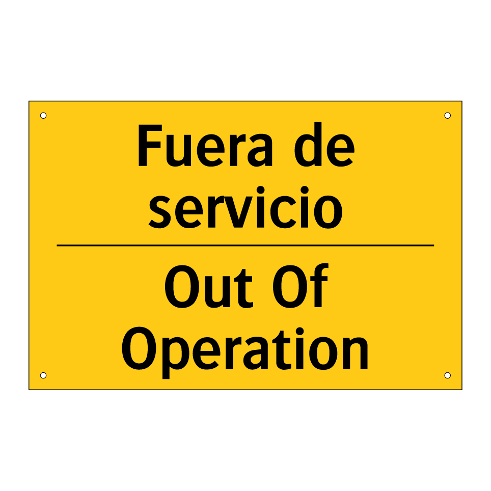 Fuera de servicio - Out Of Operation