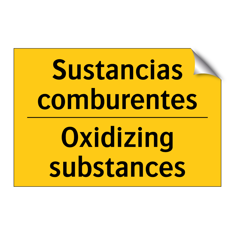Sustancias comburentes - Oxidizing substances