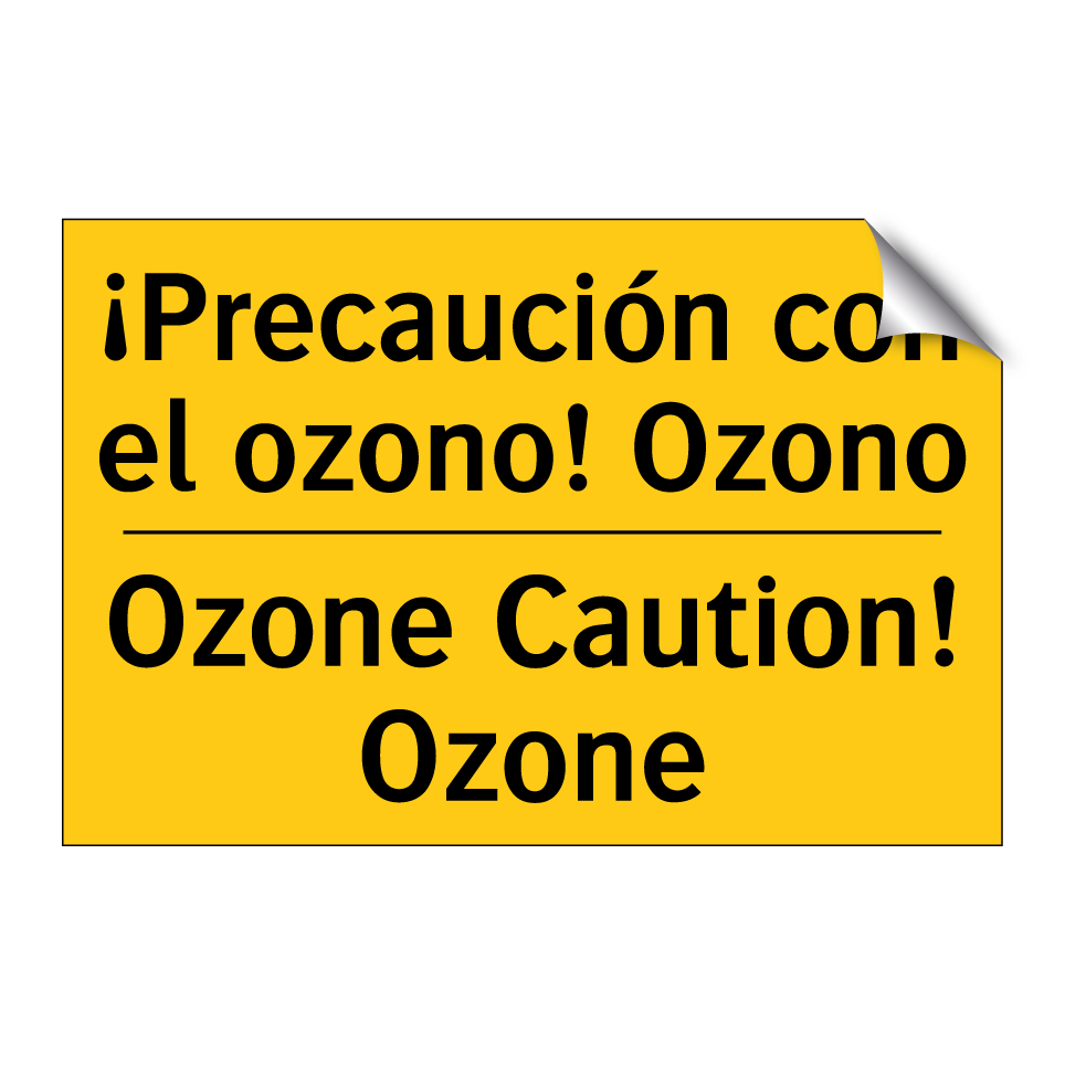 ¡Precaución con el ozono! Ozono - Ozone Caution! Ozone