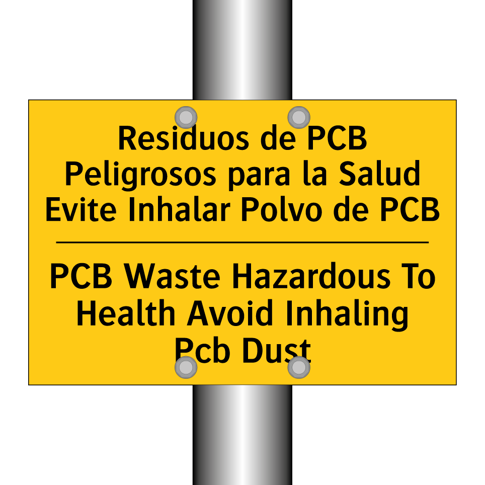 Residuos de PCB Peligrosos para la Salud Evite Inhalar Polvo de PCB - PCB Waste Hazardous To Health Avoid Inhaling Pcb Dust