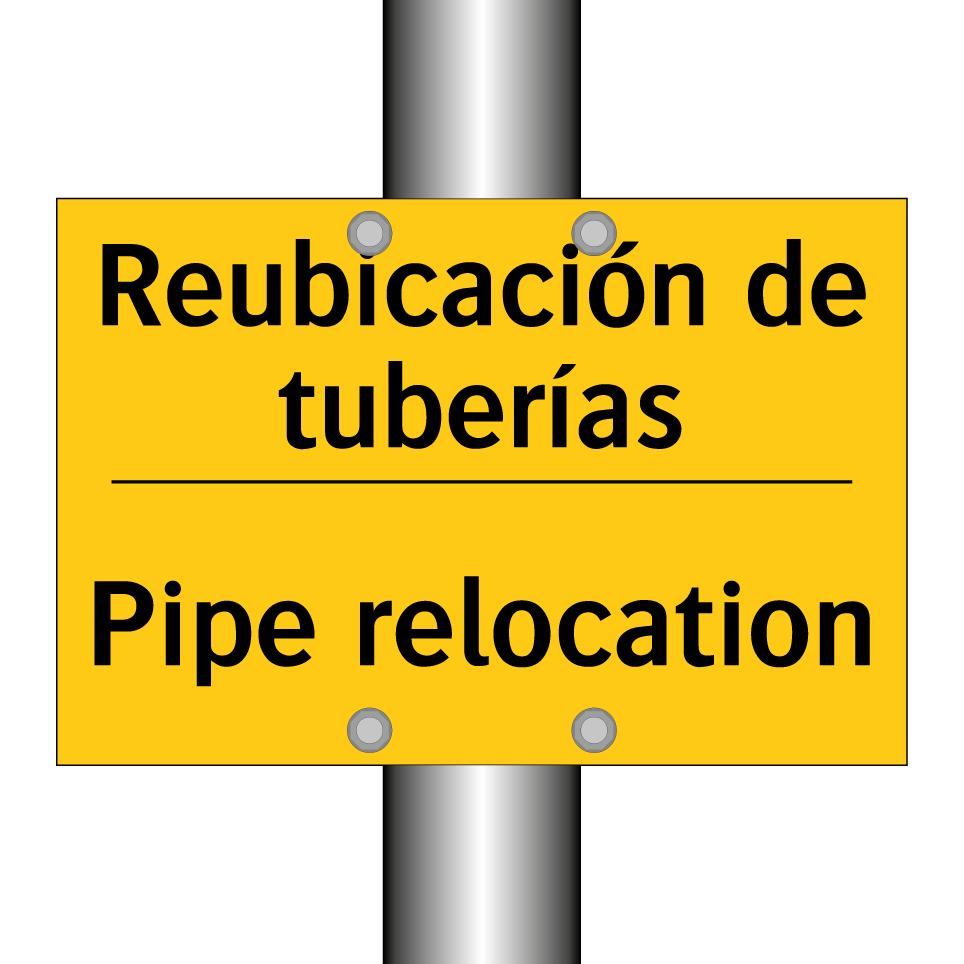 Reubicación de tuberías - Pipe relocation